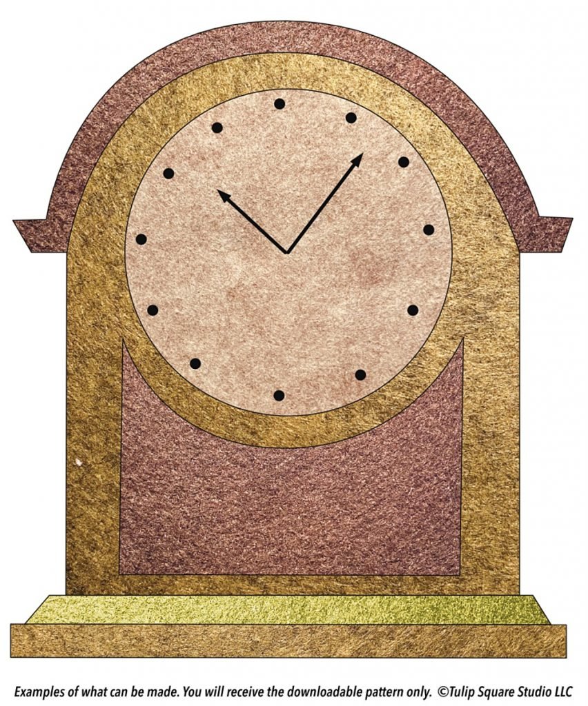 antique-clock-appliqué-pattern