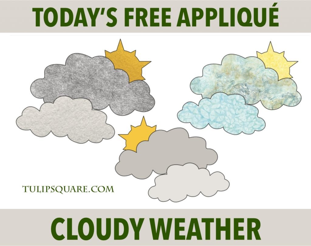 cloudy-weather-appliqué-pattern