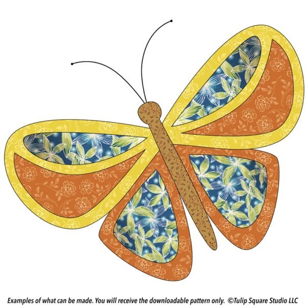 Free Appliqué Pattern - Pretty Butterfly - TulipSquare.com