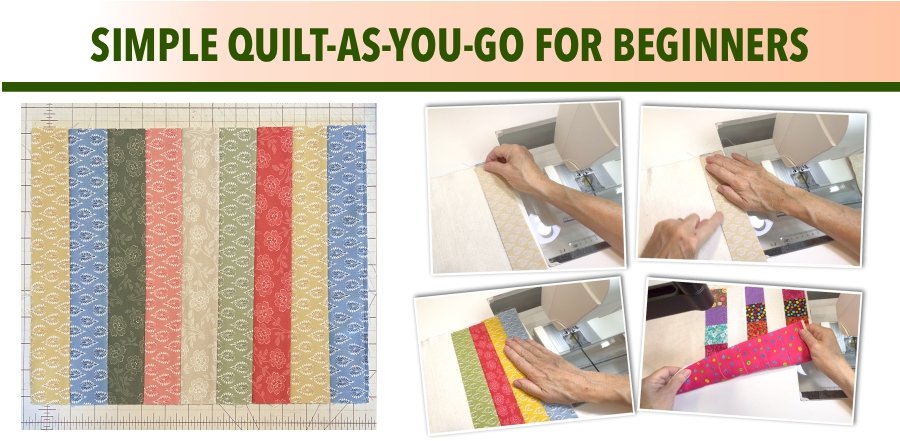 How to Quilt As You Go - A beginner’s guide - Tulip Square ~ Patterns ...