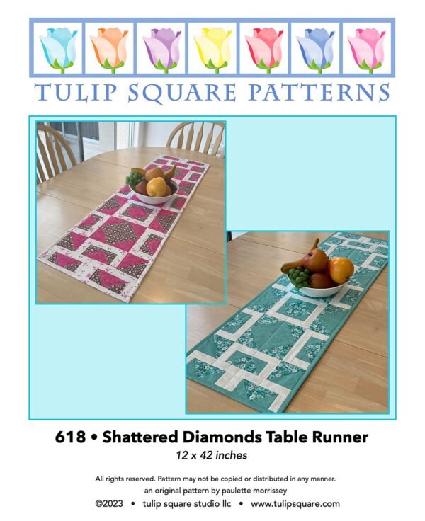 618 shattered diamonds runner pattern cover