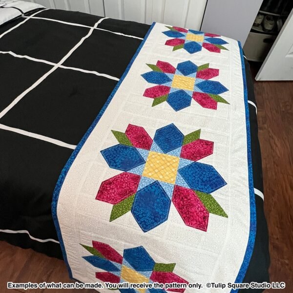 floral delight bed runner pattern