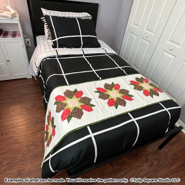 floral delight bed runner pattern