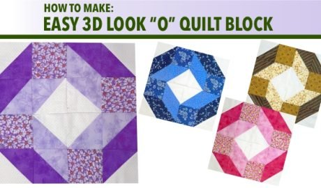 3D illusion quilt block