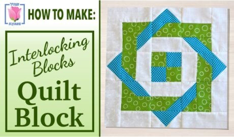 Interlocking quilt block