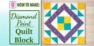 diamond point quilt block