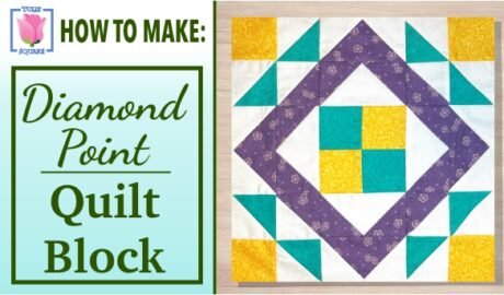 diamond point quilt block