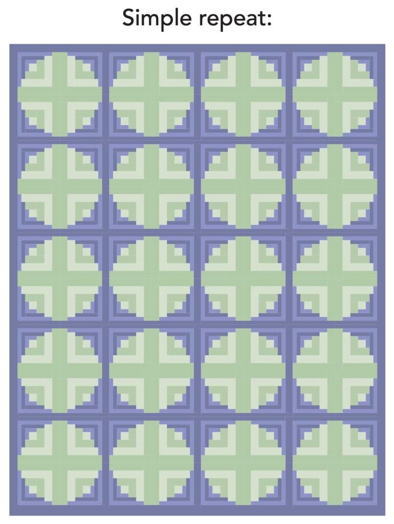Log Cabin Circle Quilt Block 232 - Tulip Square ~ Patterns for useful ...