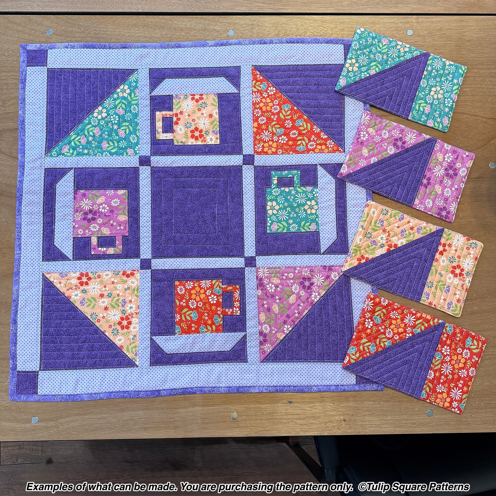 coffee and mug mats pattern examples