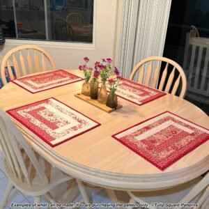 Linear Garden Placemat Pattern Examples
