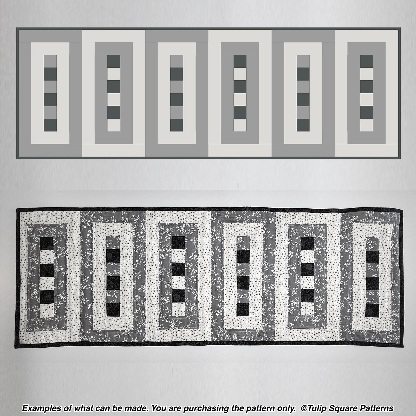 Elegant Lace Quilted Table Runner Pattern #647 - Image 7