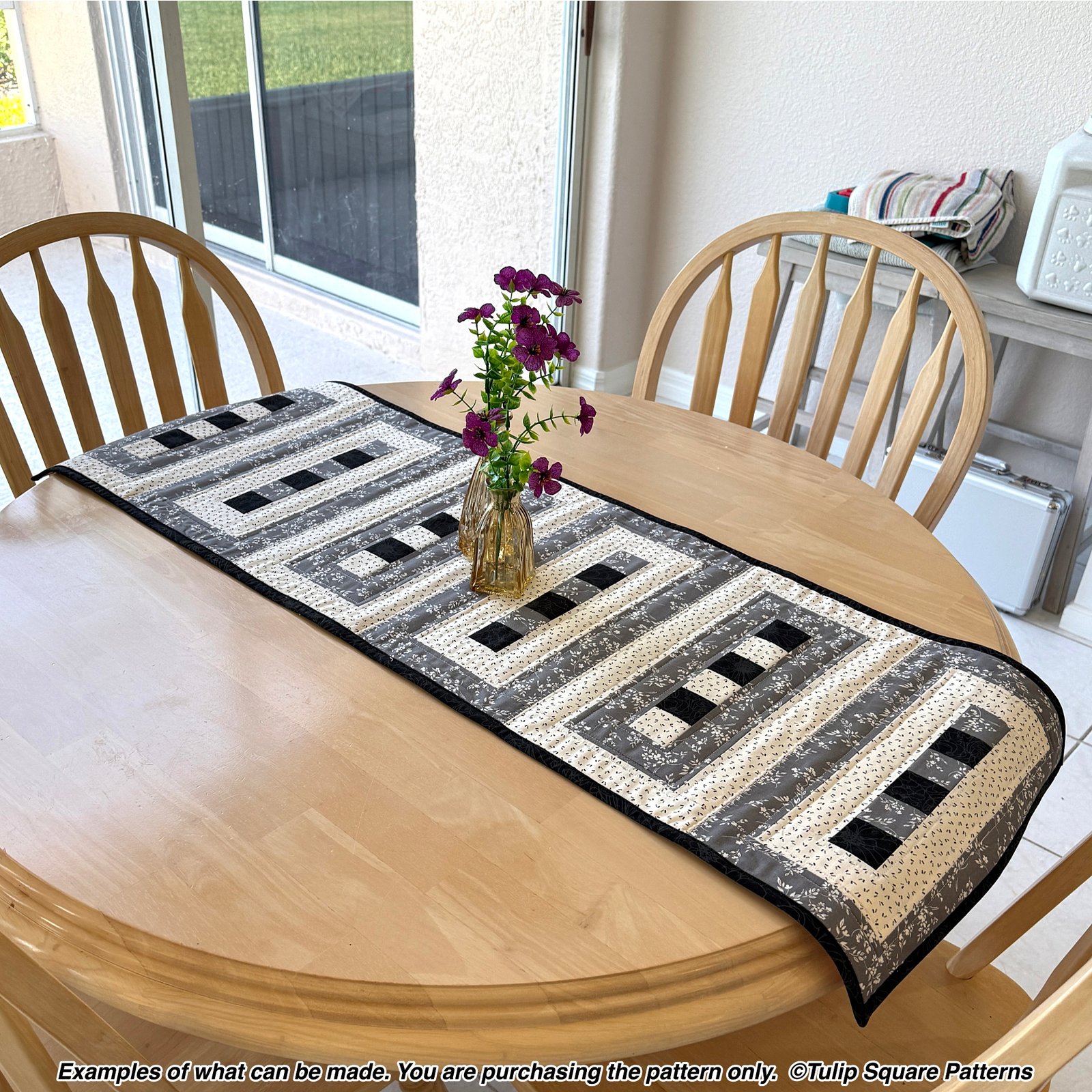 Elegant Lace Quilted Table Runner Pattern