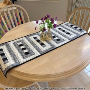 Elegant Lace Quilted Table Runner Pattern