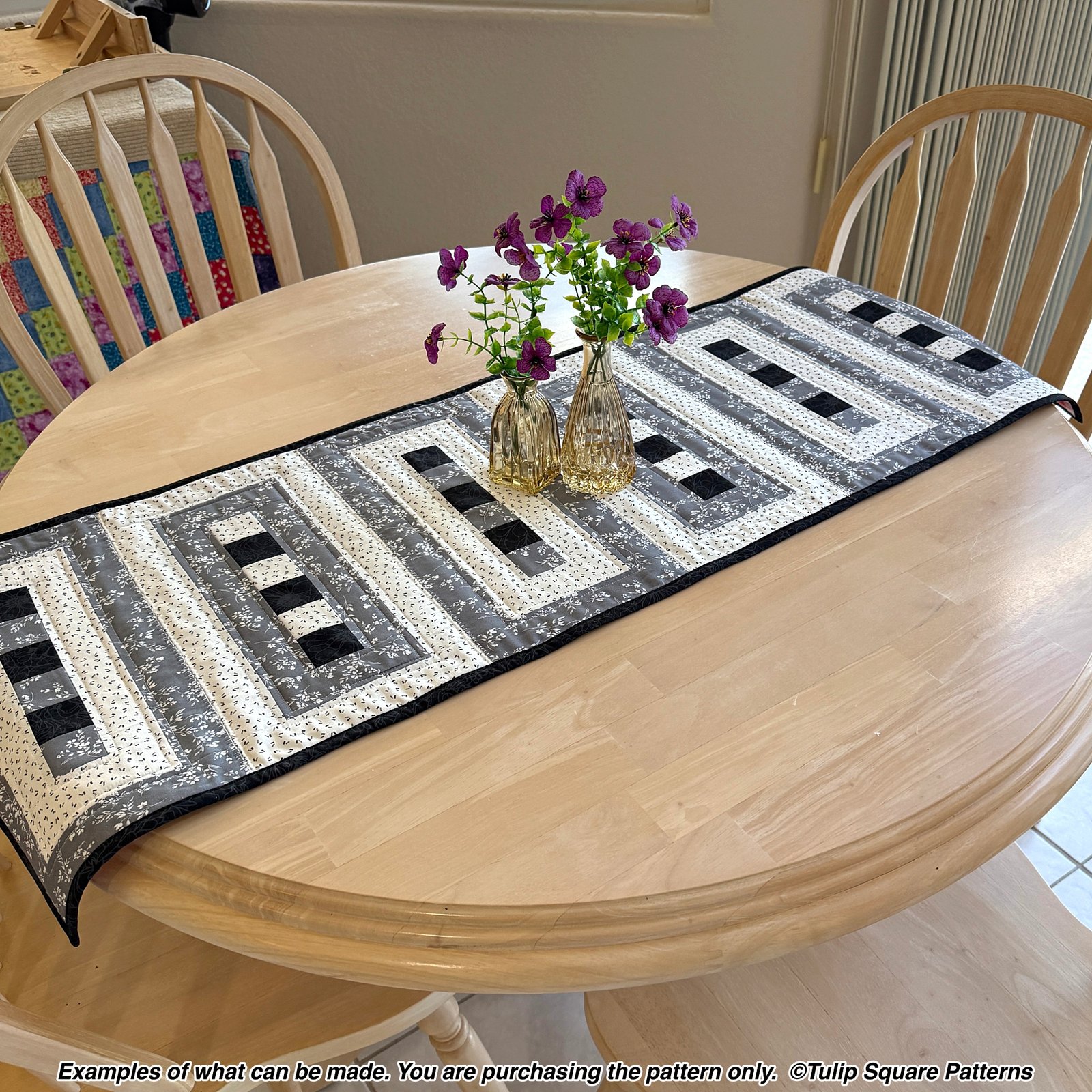 Elegant Lace Quilted Table Runner Pattern