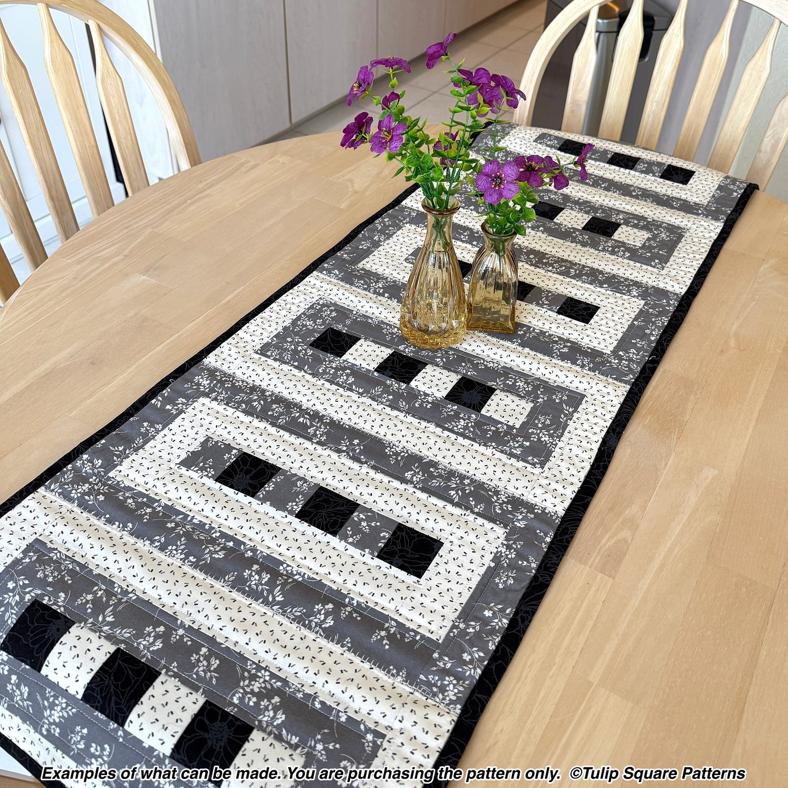 Elegant Lace Quilted Table Runner Pattern