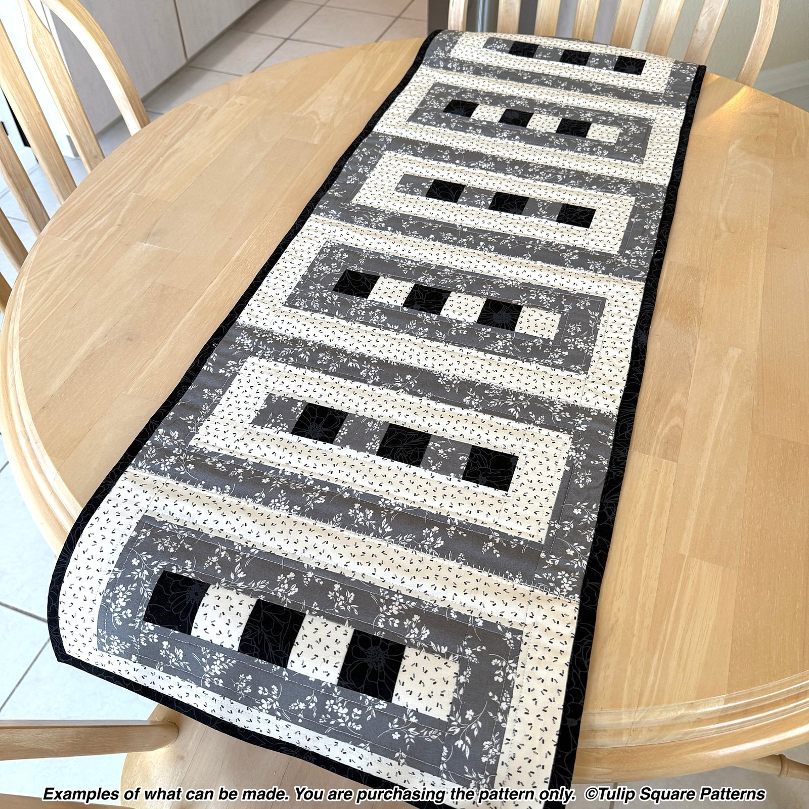 Elegant Lace Quilted Table Runner Pattern