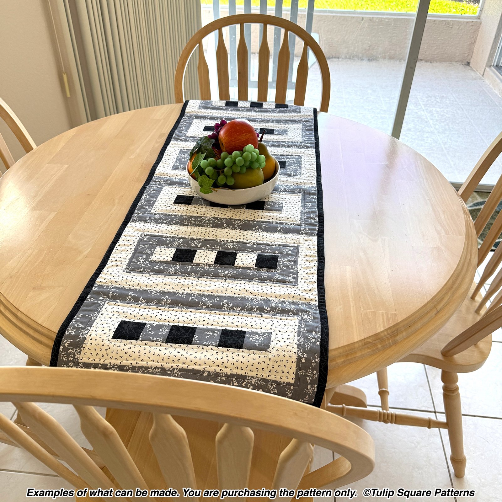 Elegant Lace Quilted Table Runner Pattern