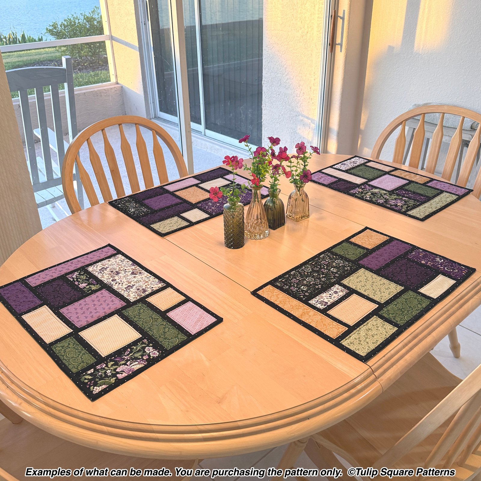 Cobblestone Path Quilted Placemat Pattern