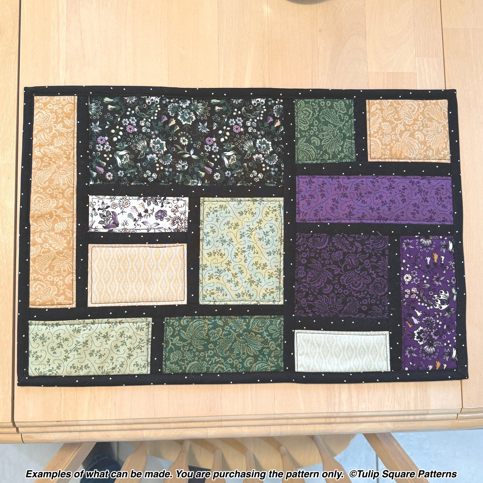 Cobblestone Path Quilted Placemat Pattern
