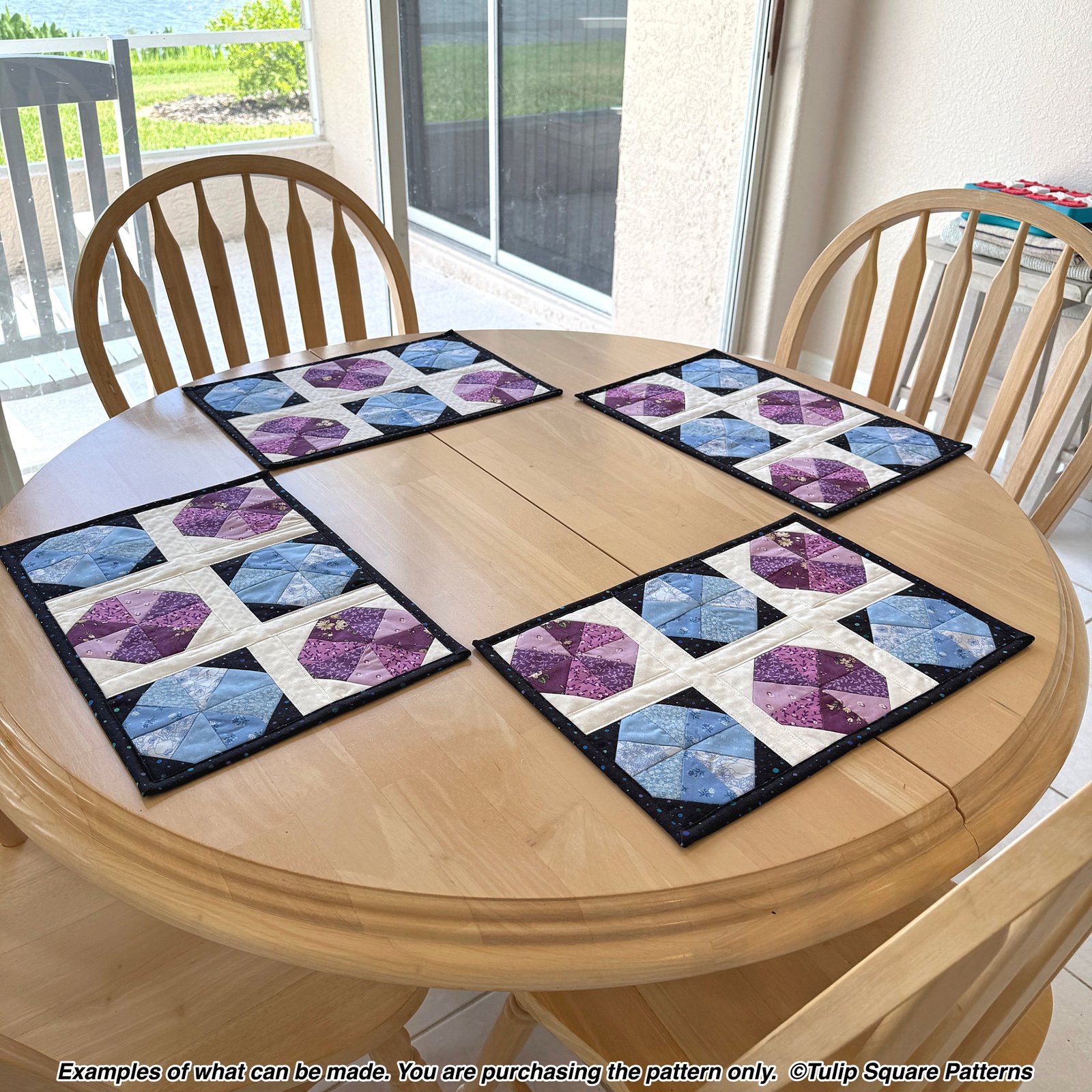 Sand Dollars Quilted Placemat Pattern