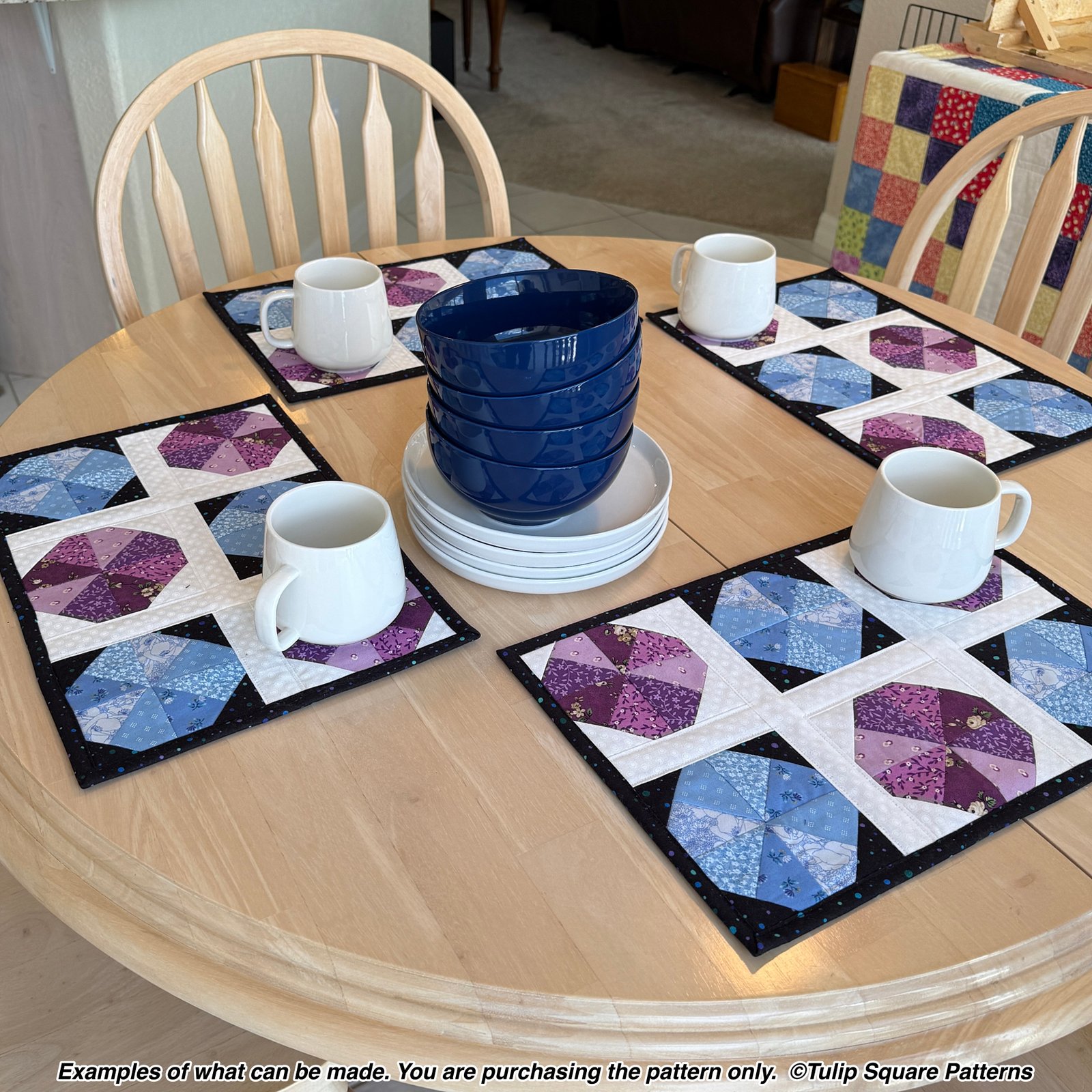 Sand Dollars Quilted Placemat Pattern