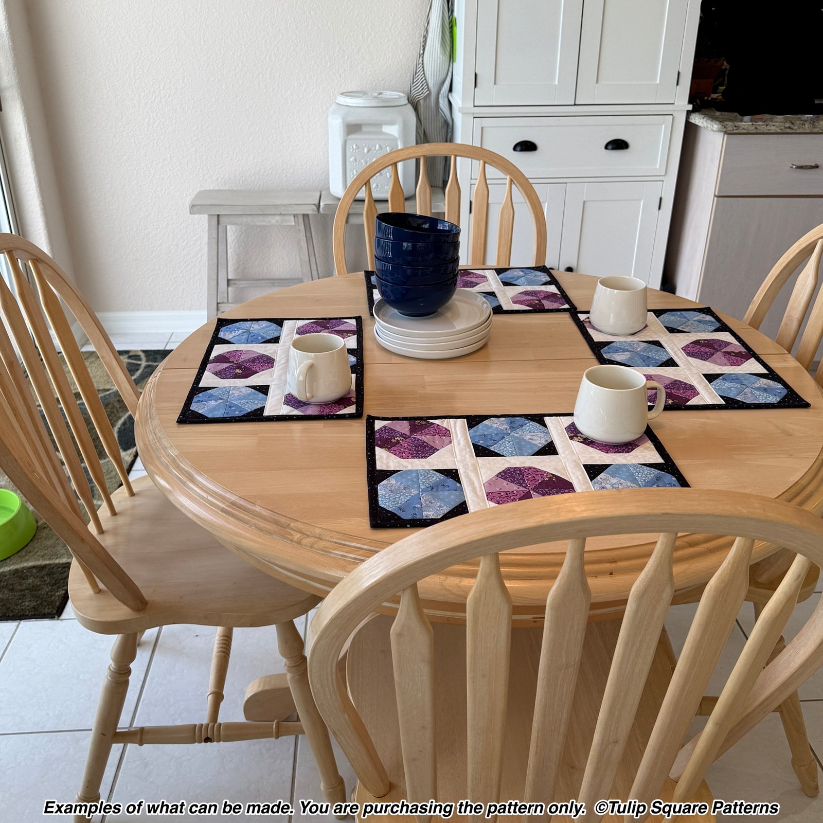 Sand Dollars Quilted Placemat Pattern