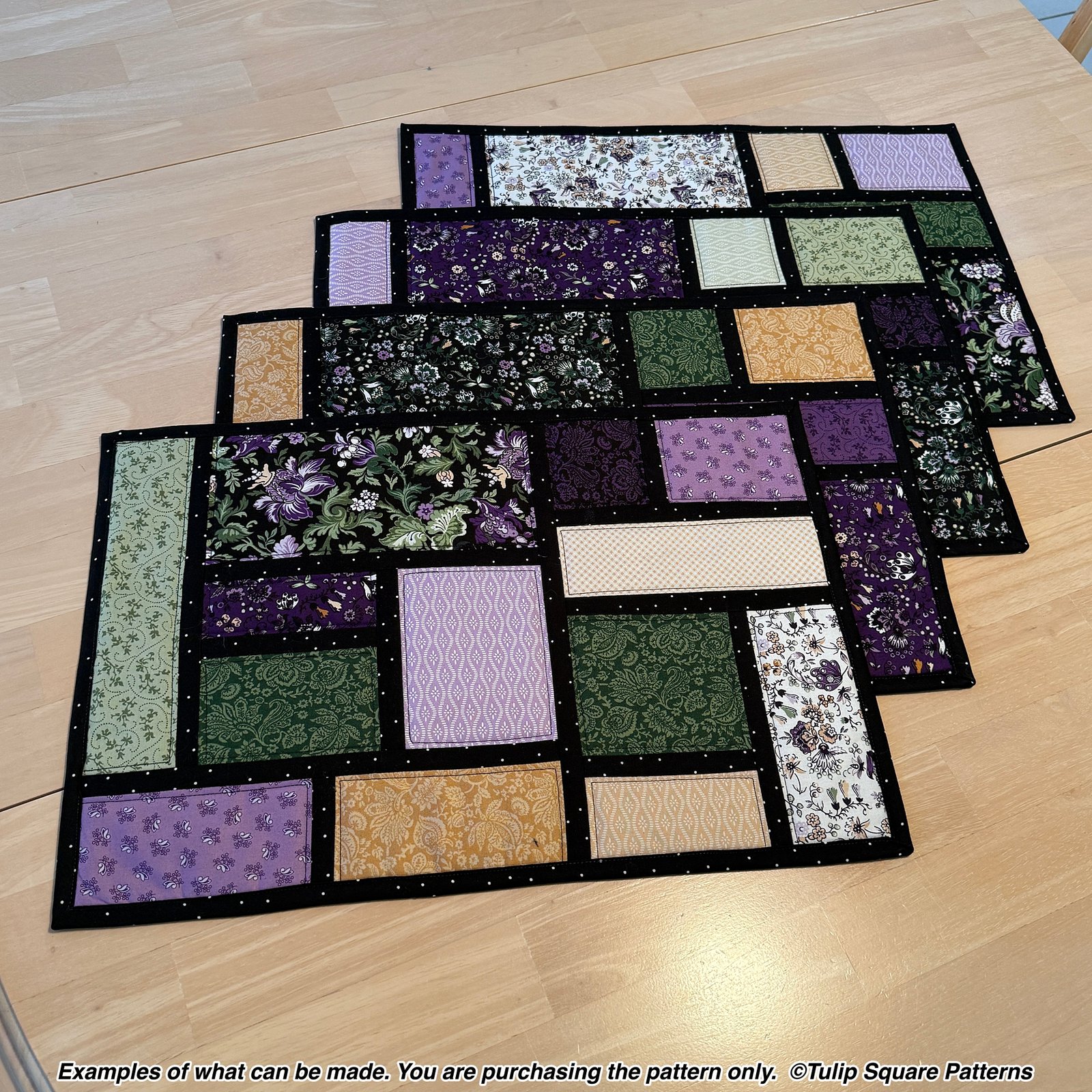 Cobblestone Path Quilted Placemat Pattern