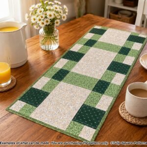 Patchwork Picnic Quilted Table Runner Pattern