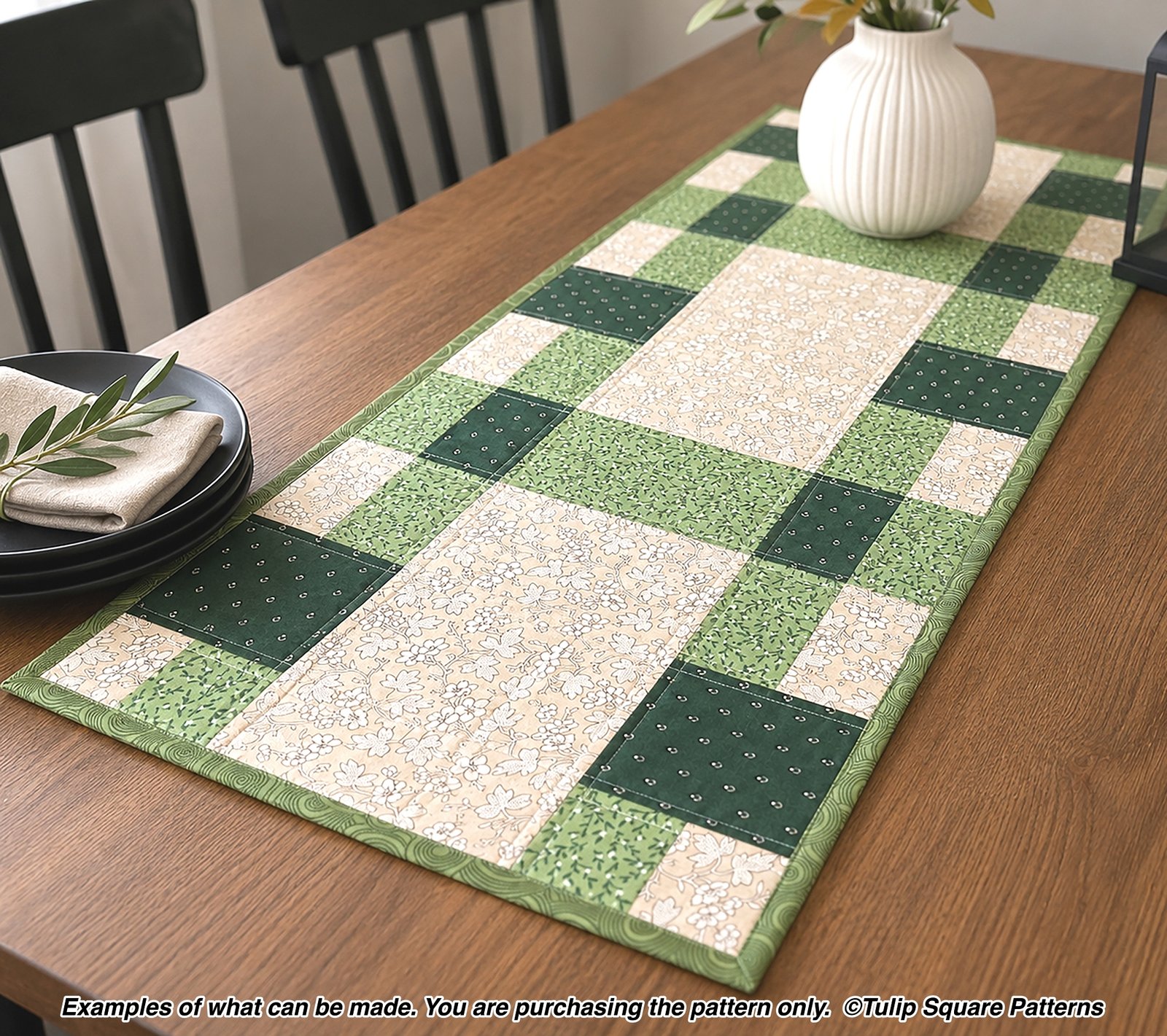Patchwork Picnic Quilted Table Runner Pattern