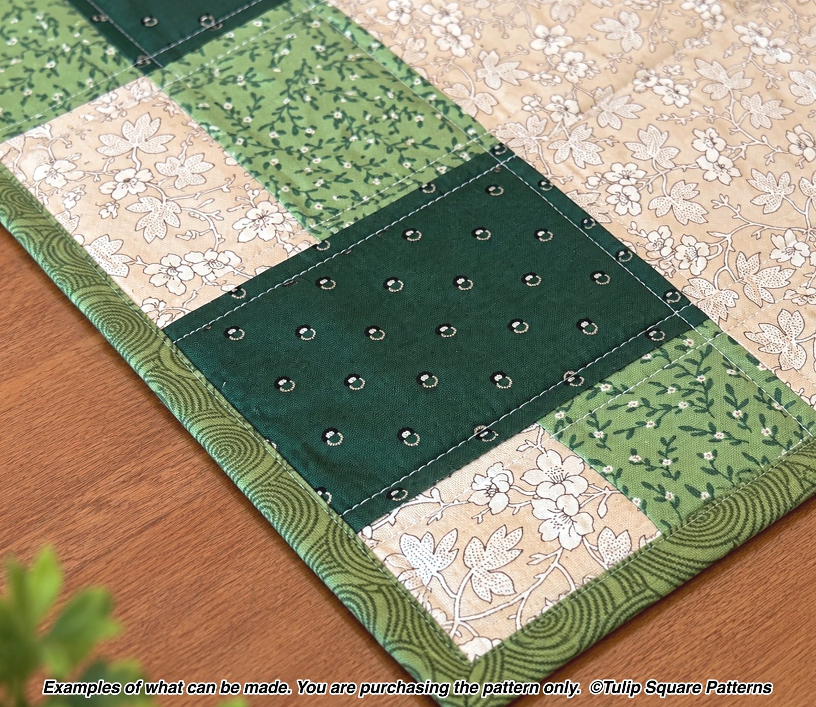Patchwork Picnic Quilted Table Runner Pattern