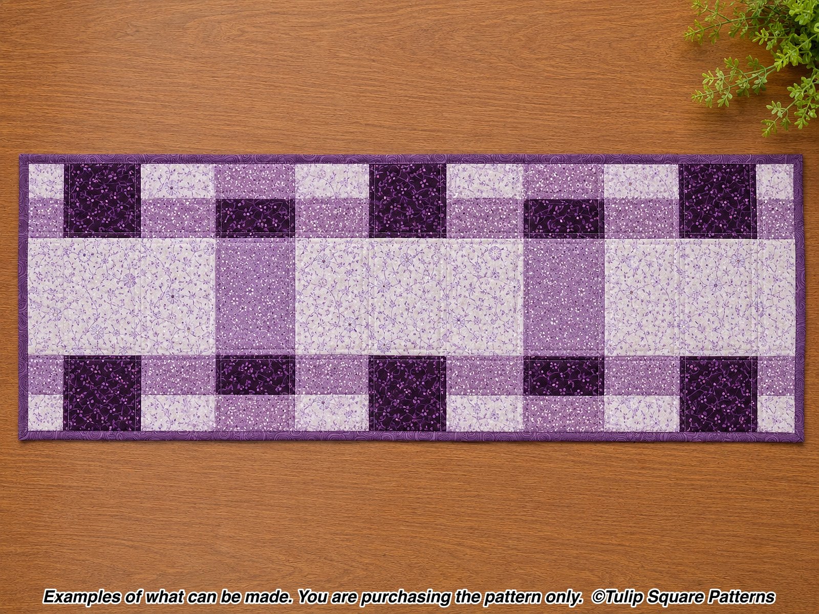 Patchwork Picnic Quilted Table Runner Pattern